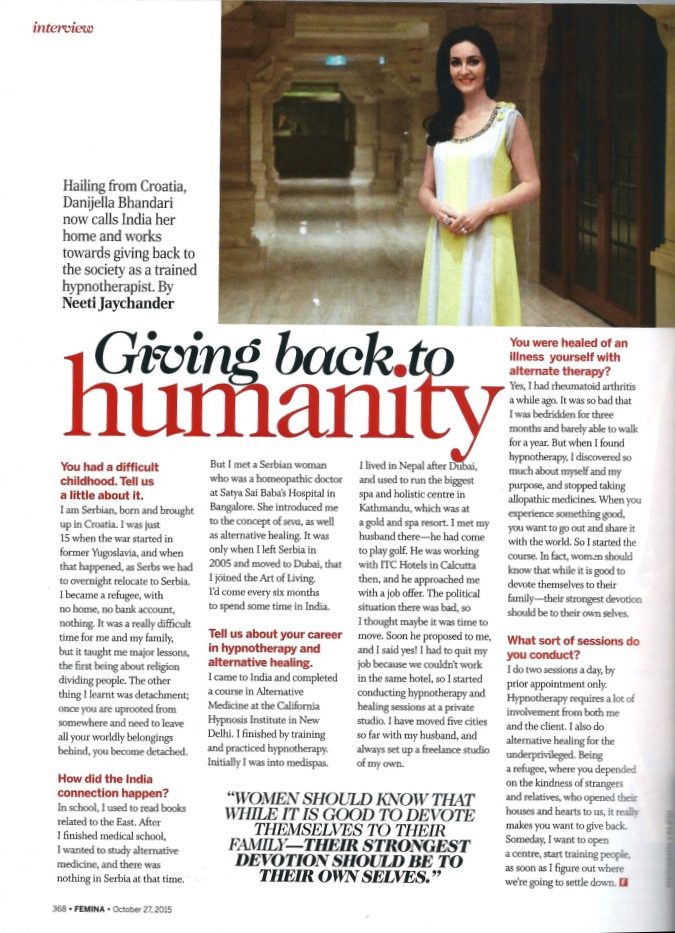 Giving back to humanity